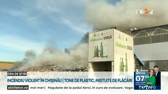 Incendiu violent la Chișinău