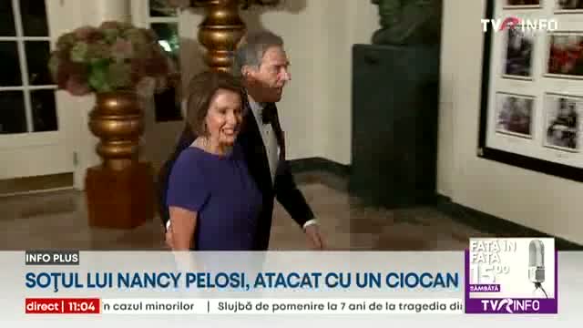 Soțul lui Nancy Pelosi, atacat cu un ciocan