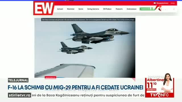 F-16 pentru MiG-29 cedate Ucrainei