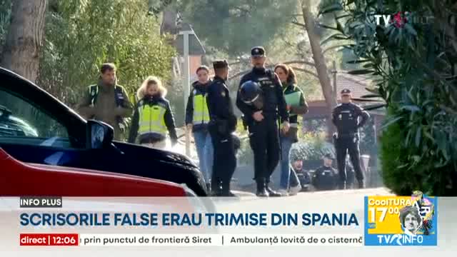Scrisorile false erau trimise din Spania