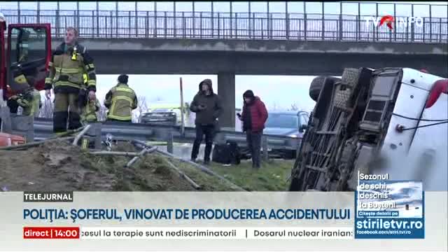 Poliția slovenă: Șoferul, vinovat de producerea accidentului 